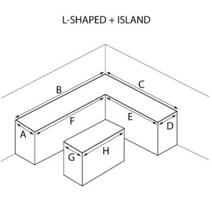 L-Shaped and Island Countertops