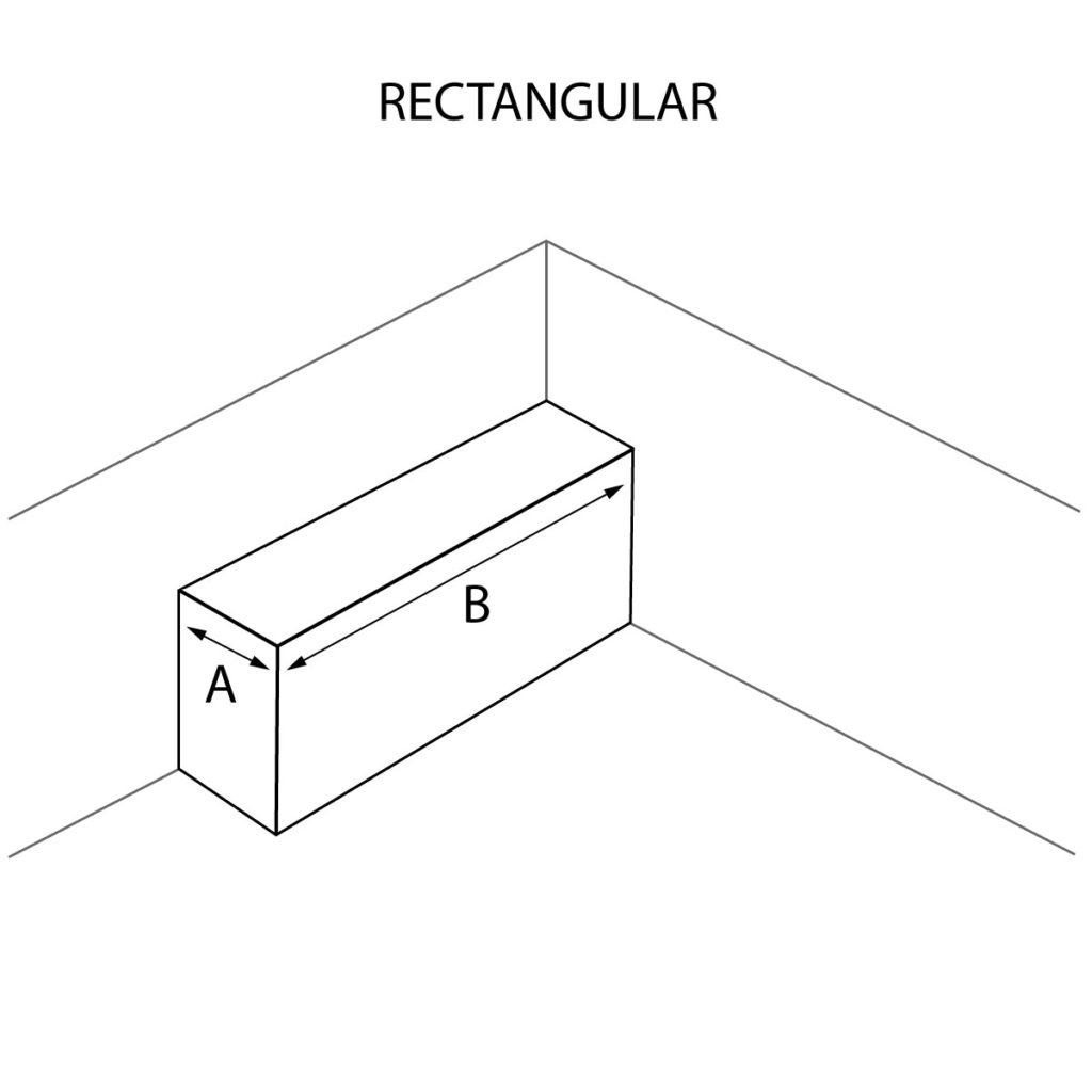 Rectangular Shaped Countertop