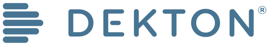 Dekton horizontal colour logo with white background